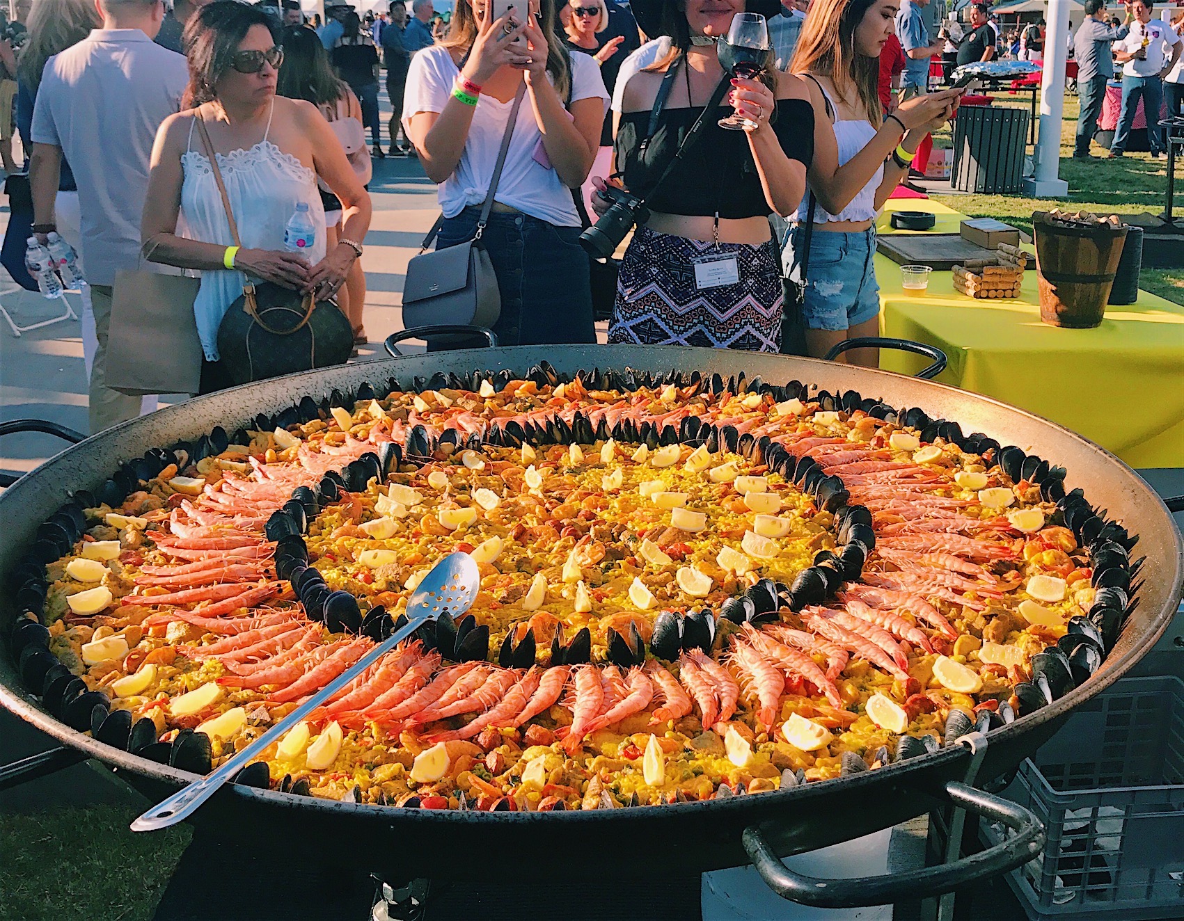 Paella Wine and Beer Fest with L.A. Paella Girls on Food