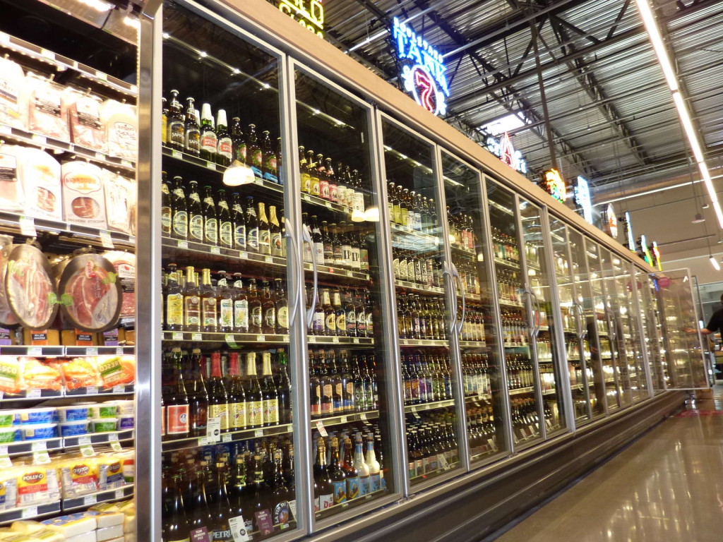 Beer aisle. 