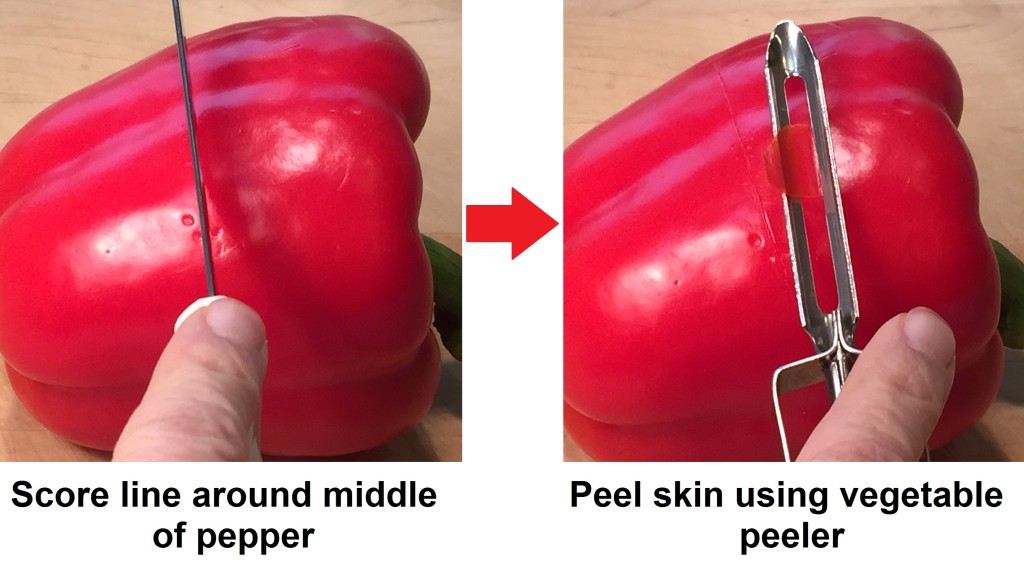 peeling pepper