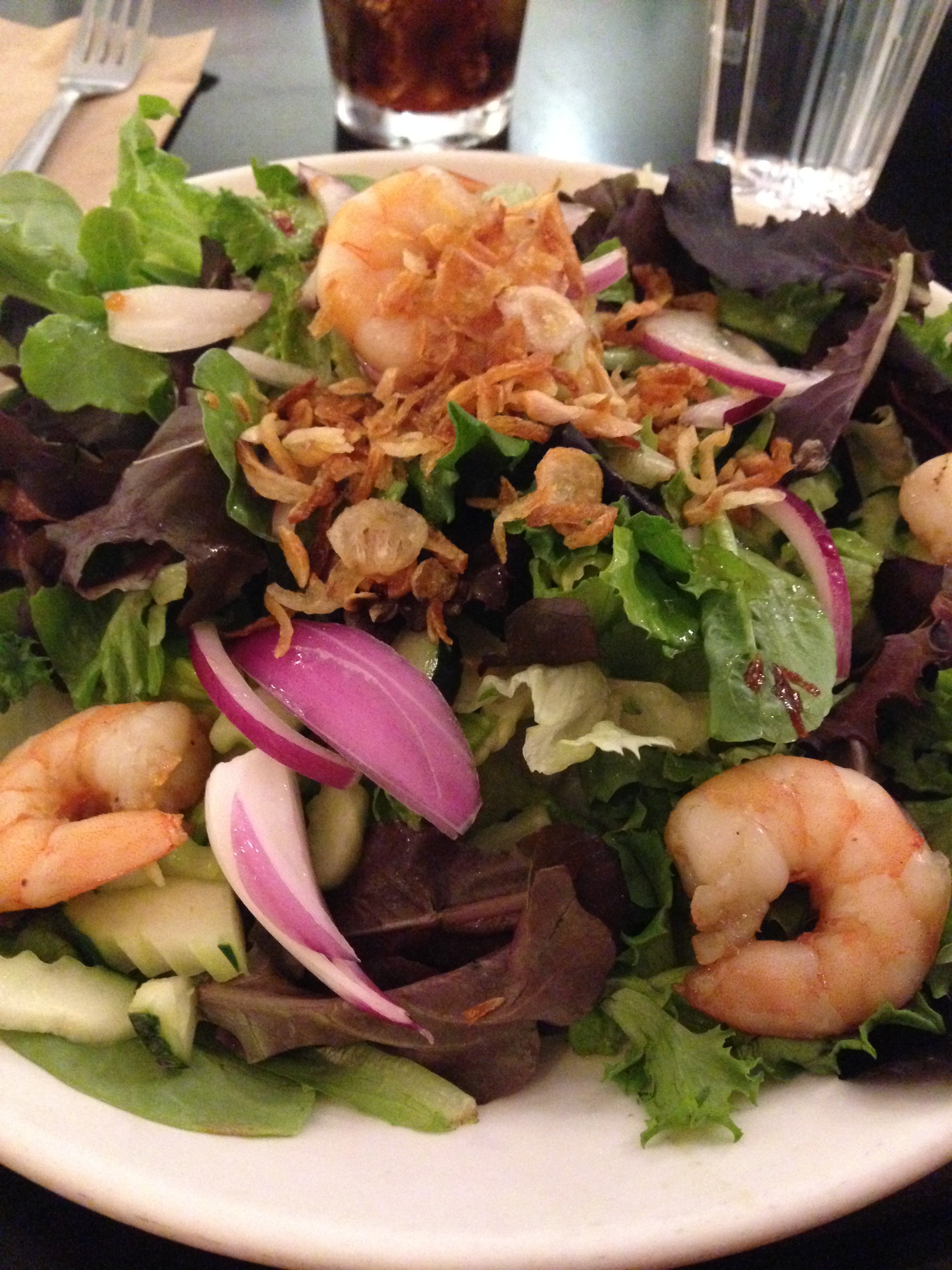 Grilled Shrimp Salad at Abricott in Pasadena