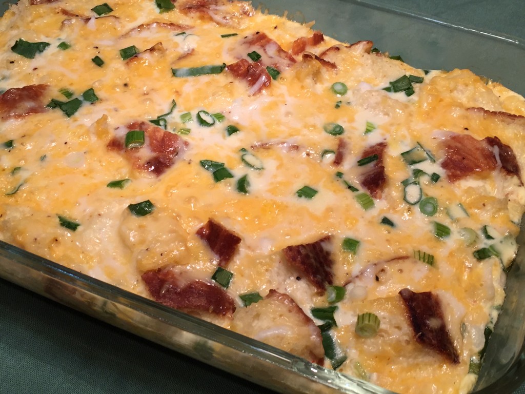 BREAD & CHEESE OMELETTE CASSEROLE