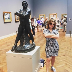 Tried my best to imitate the statue a la "Ferris Bueller's Day Off" at Art Institute of Chicago