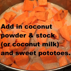 sweet pot soup add yams