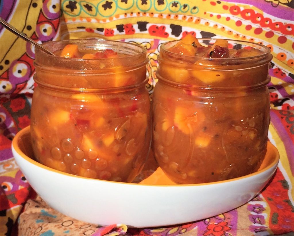 peach chutney, summer recipe