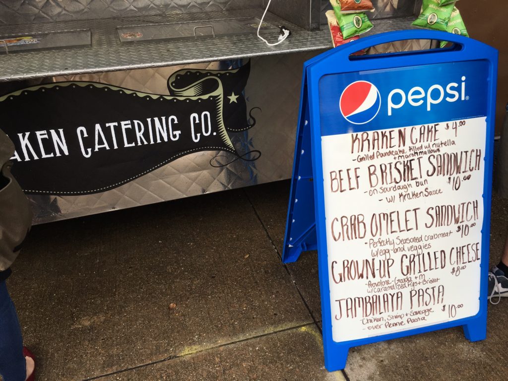 Kraken Catering Co. Menu