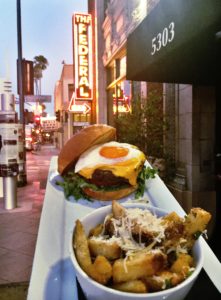 burger on street