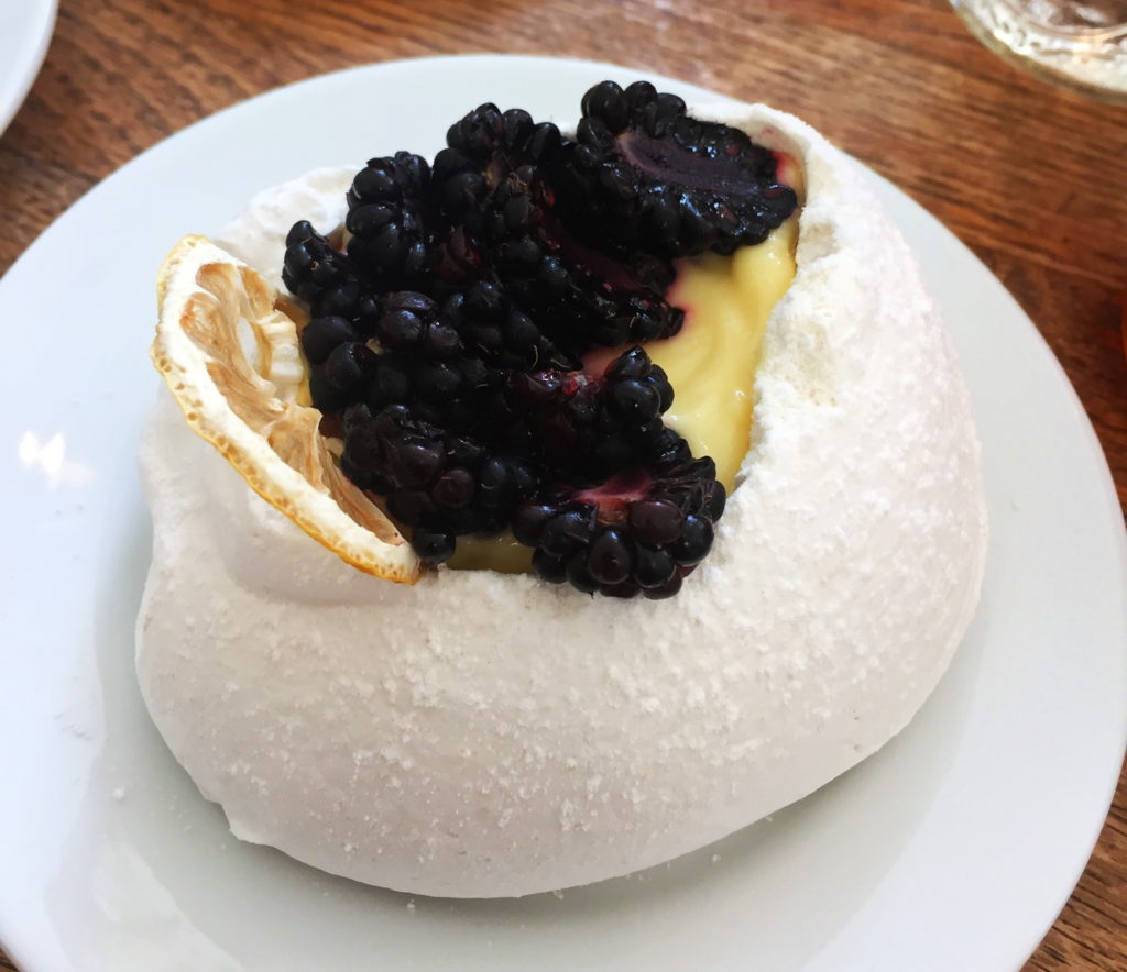 blackberry, pavlova, huckleberry cafe, santa monica, california, dessert, foodie