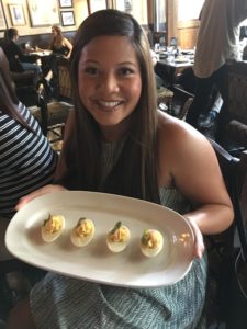 Smoked Trout Deviled Eggs