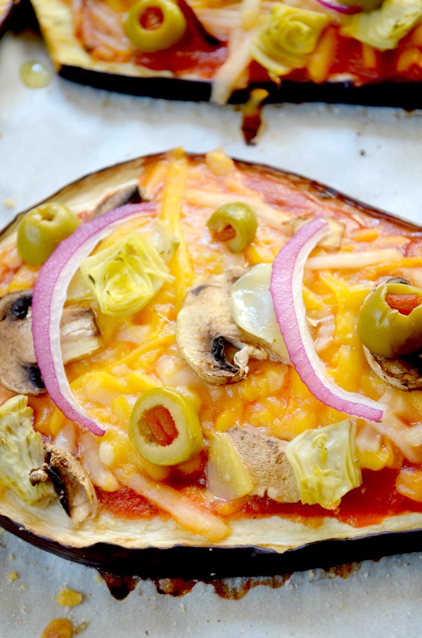 vegan eggplant pizza