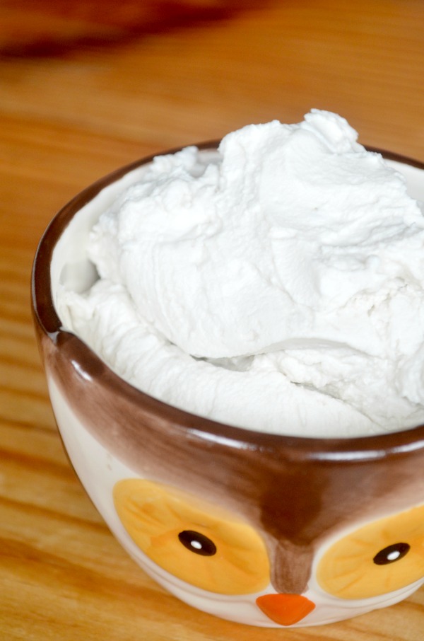 homemade vegan vanilla whipped cream