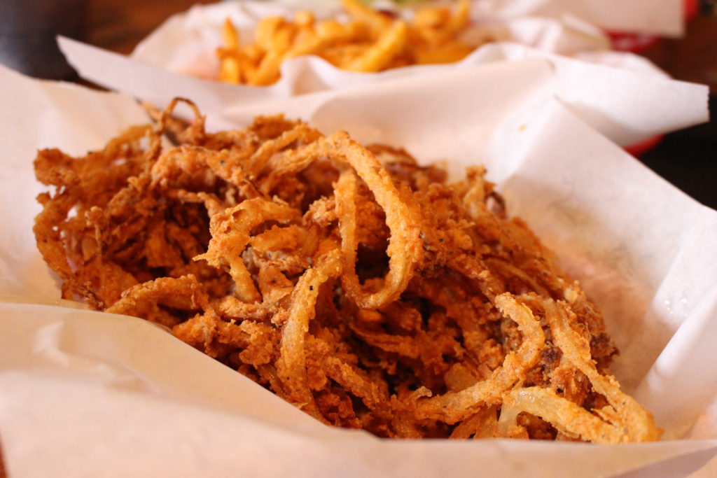 onion strings, Fredericksburg, Texas HIll Country