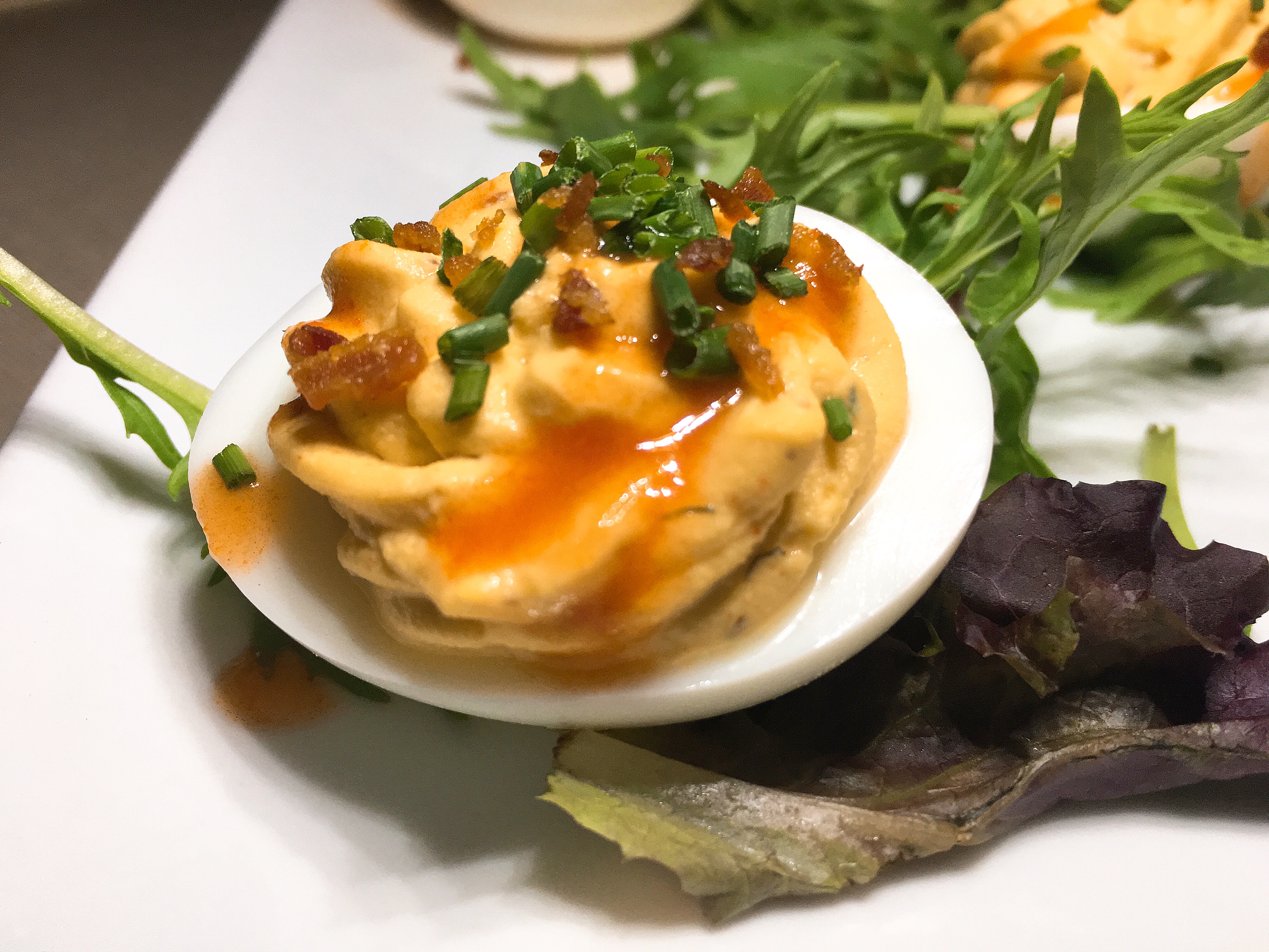 Lounge Here - Deviled Eggs - East Dallas - The GG List - Girls on Food Blog
